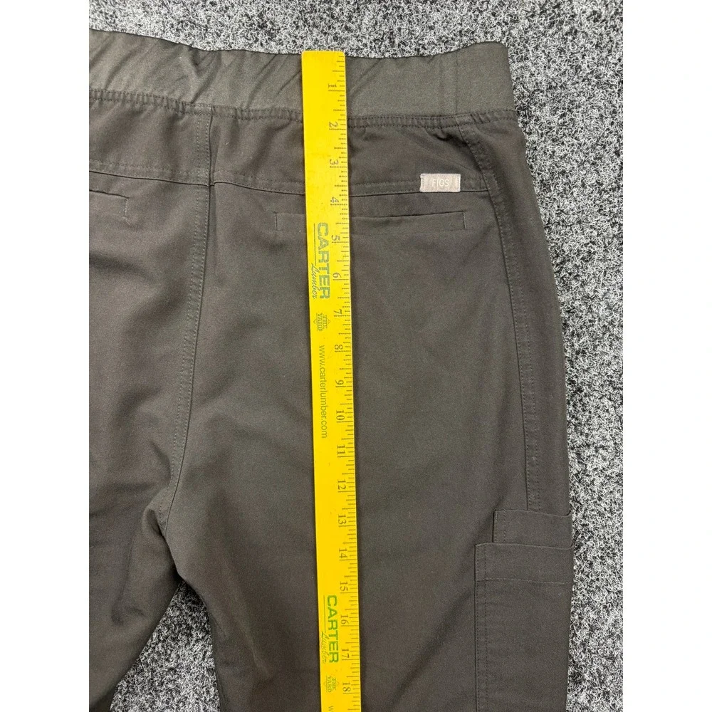 FIGS Axim Cargo Scrub Pants Mens Large Black Technical Collection T2001 Straight